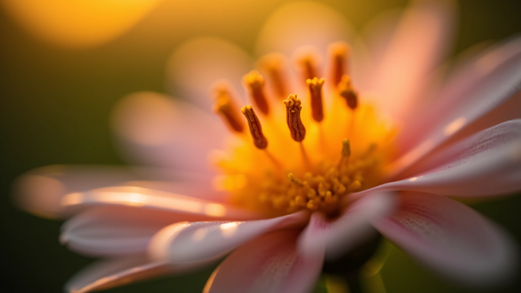 Macro photography of wildflower detail